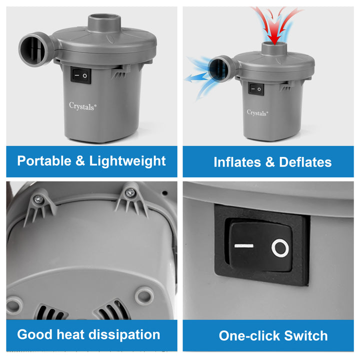 240V Electric Air Pump - Grey