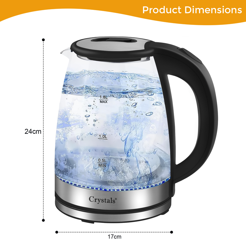 1 liter hot sale glass electric kettle