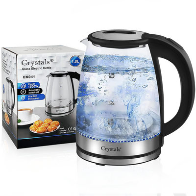 1.8L/1500W Electric Glass Kettle