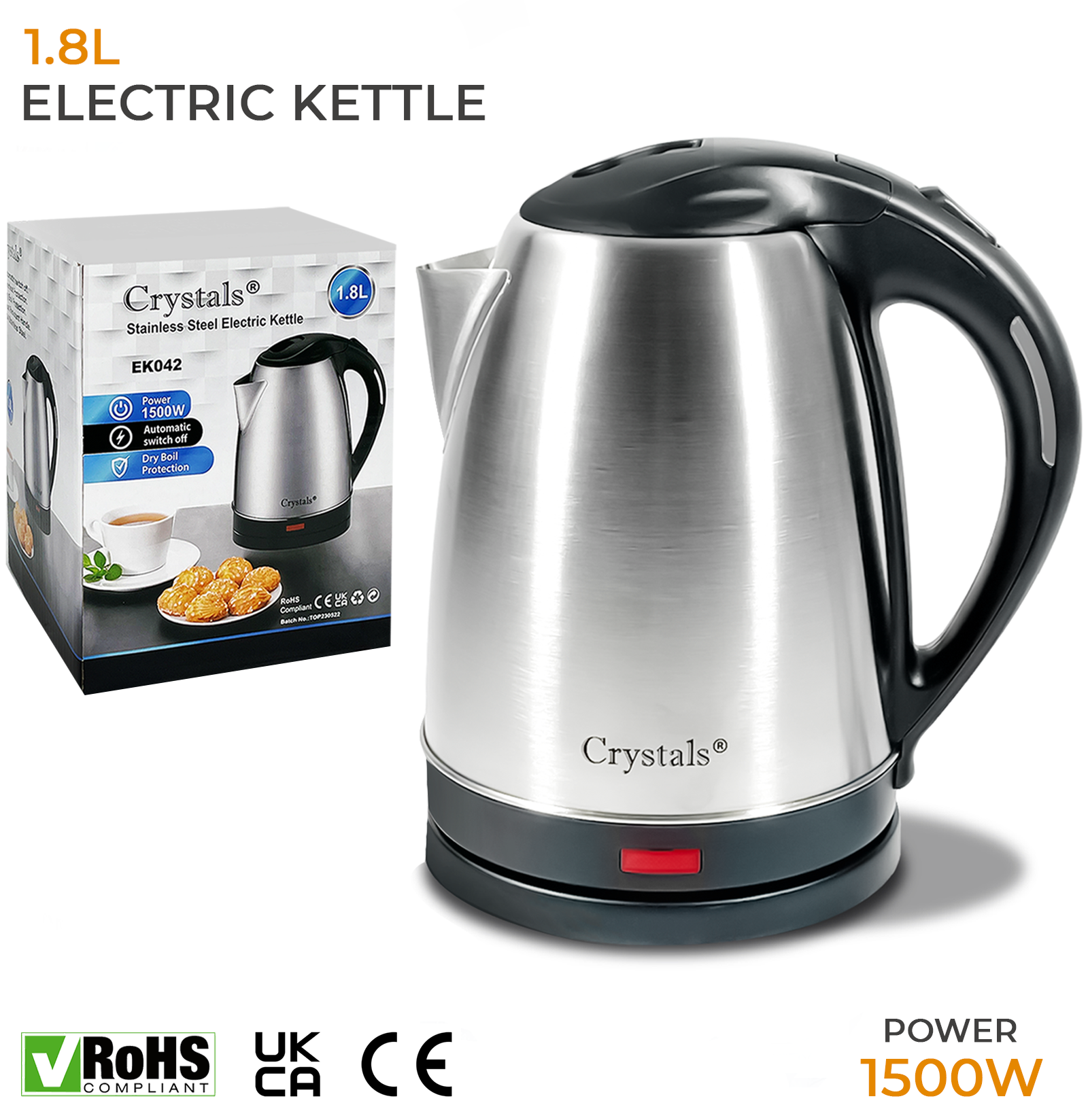 All stainless steel electric kettle online