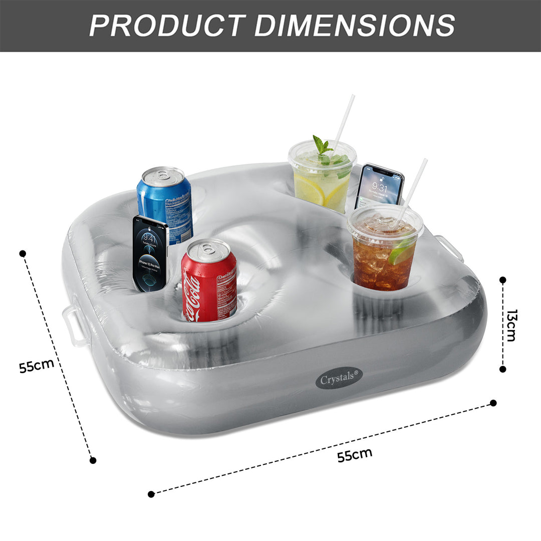 12 Feet Swimming Pool with Drink Holder &amp; Test Strips