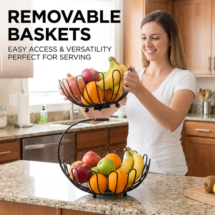 2 Tier Fruit Storage Basket