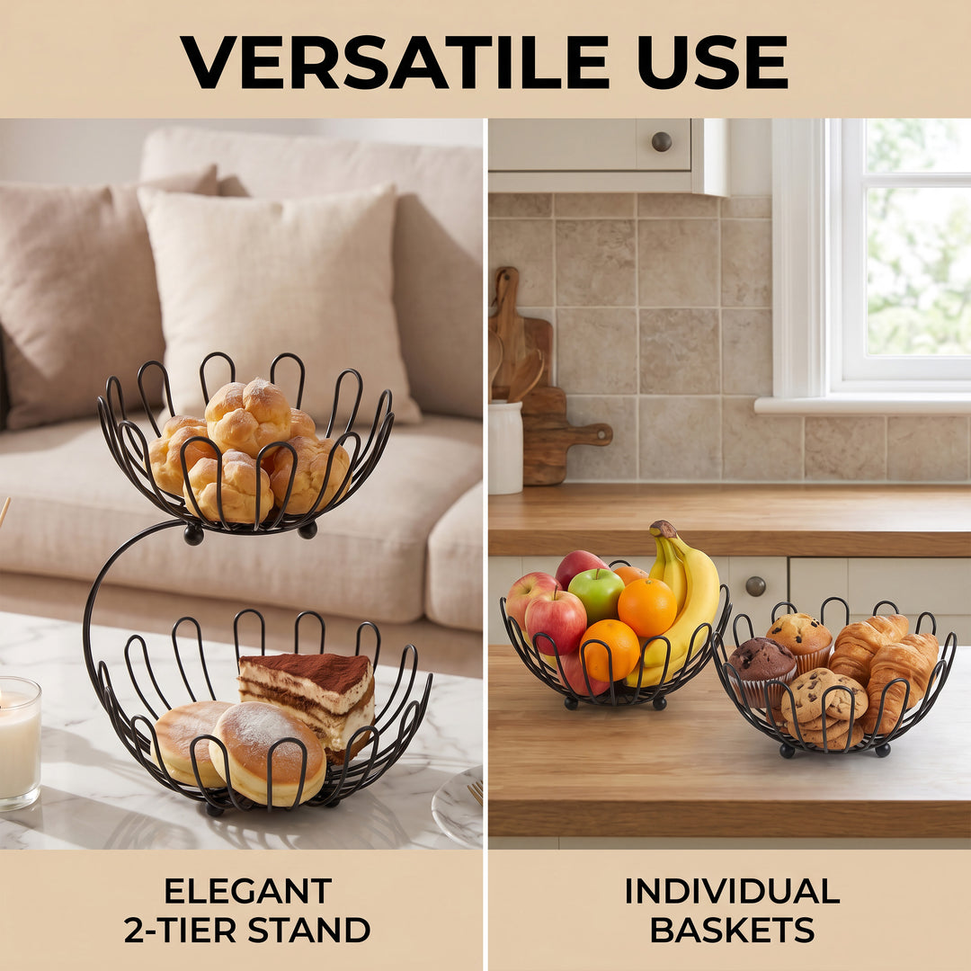 2 Tier Fruit Storage Basket