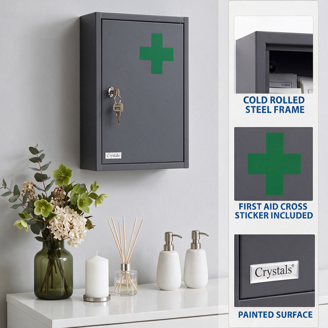 Lockable Stainless Steel Medicine Cabinet