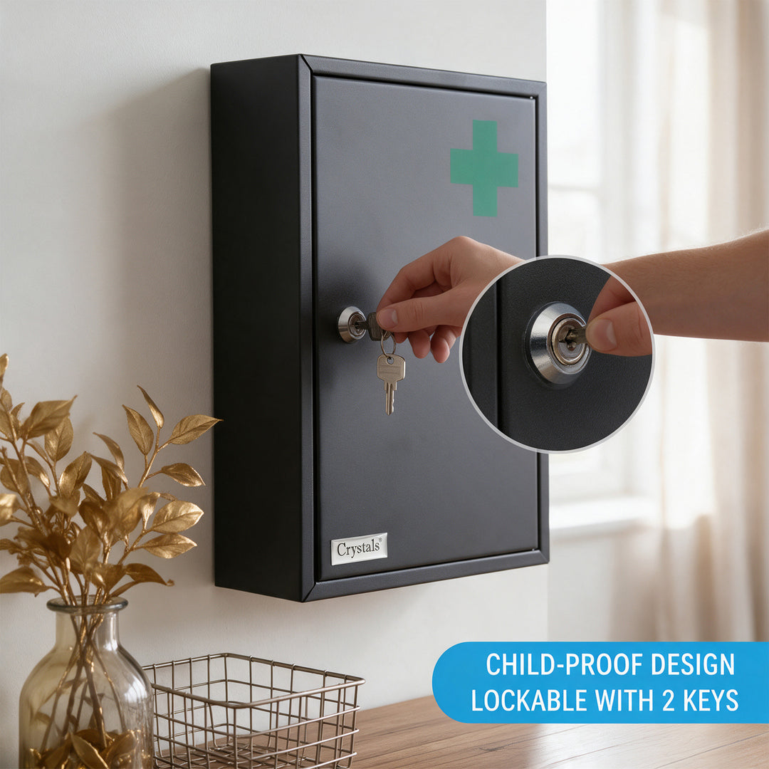 Lockable Stainless Steel Medicine Cabinet