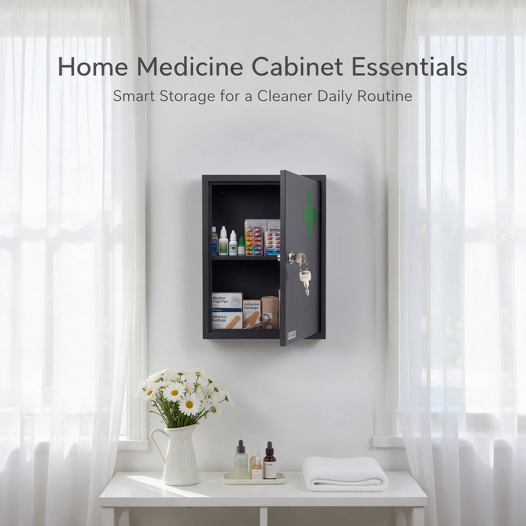 Lockable Stainless Steel Medicine Cabinet