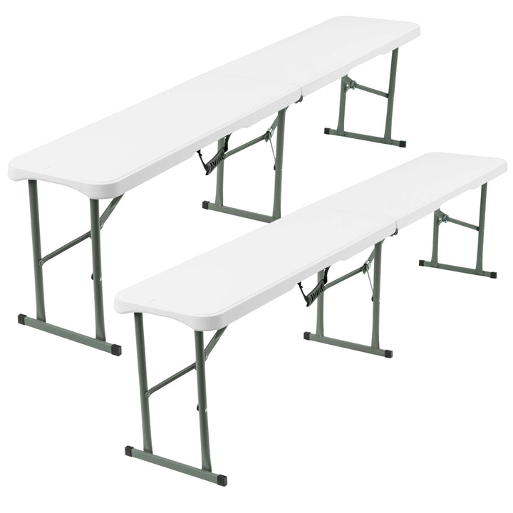 6FT Plastic Folding Bench