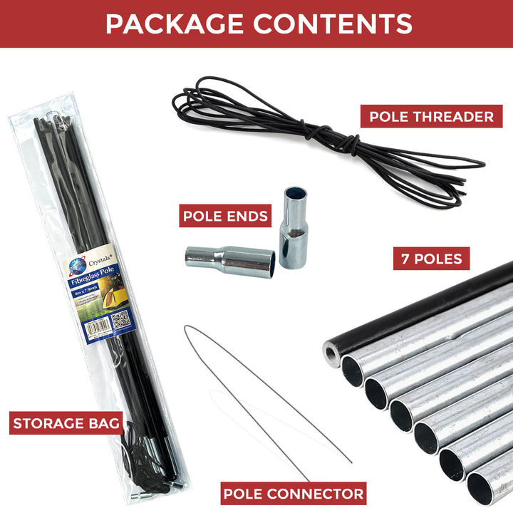 Replacement Repair Tent Fibreglass Pole Kit – Denny Shop UK