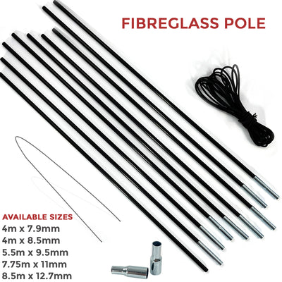 Replacement Repair Tent Fibreglass Pole Kit