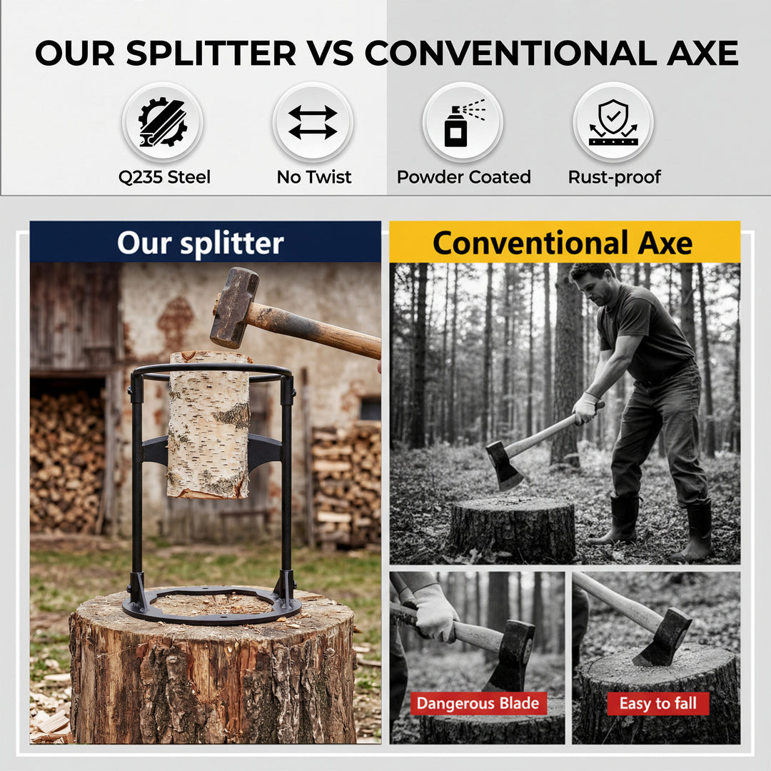 Heavy Duty Firewood Steel Log Splitter