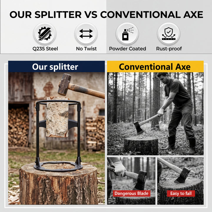 Heavy Duty Firewood Steel Log Splitter