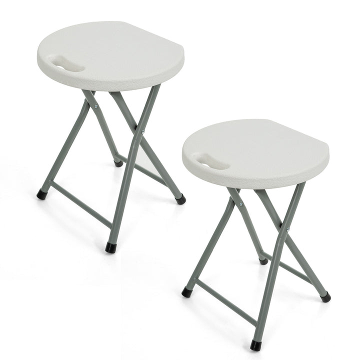 Folding Plastic Metal Frame Camping Stool