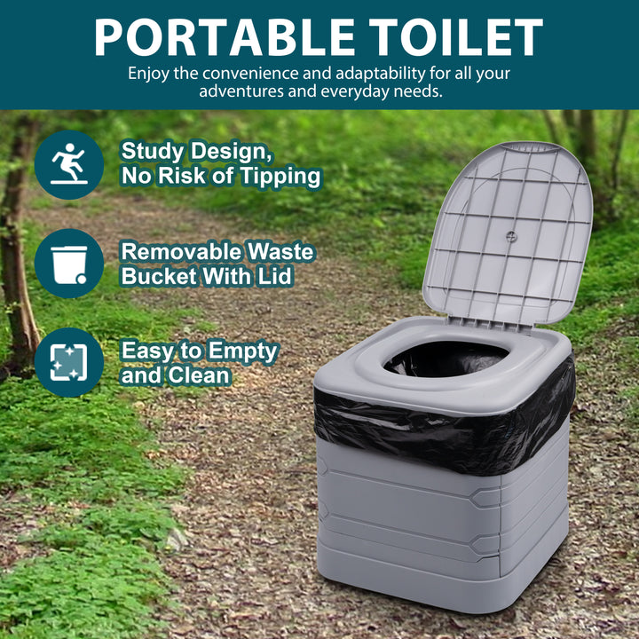 24L Portable Folding Camping Toilet