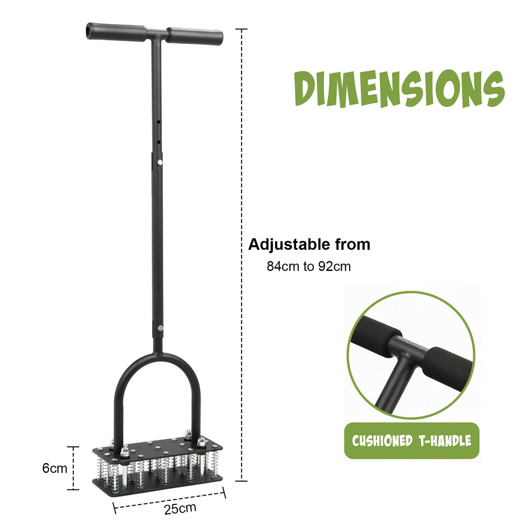 15 Spikes Lawn Manual Aerator