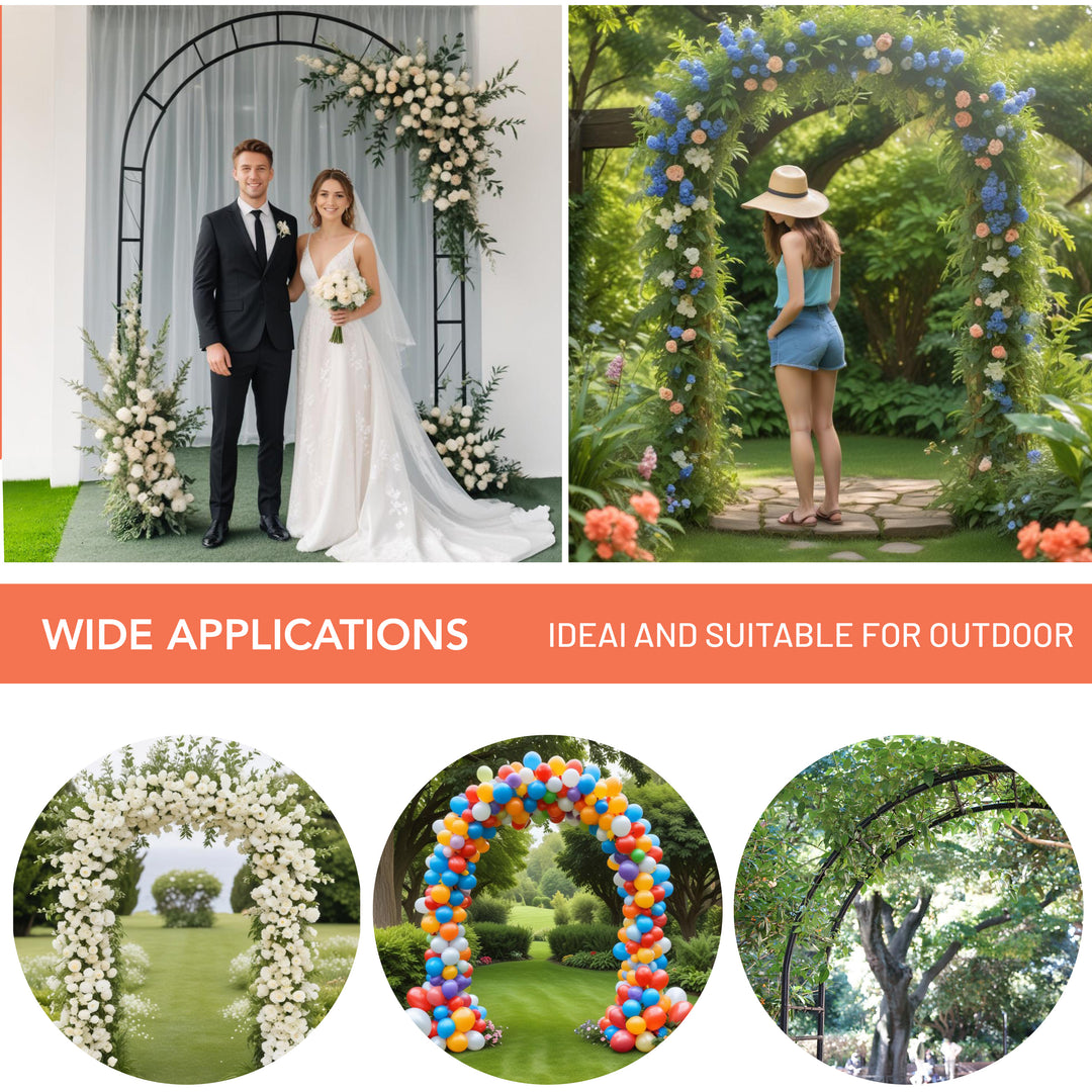 2.4M Metal Garden Arch