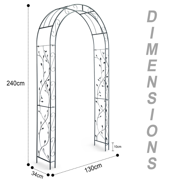 Heavy Metal Garden Arch Trellis