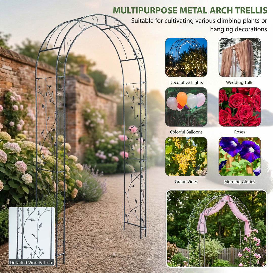 Heavy Metal Garden Arch Trellis