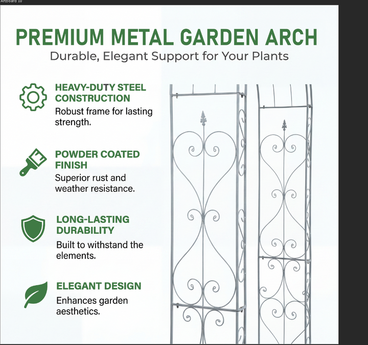 Heavy Metal Garden Arch Trellis