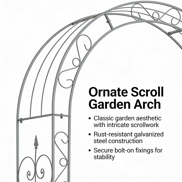 Heavy Metal Garden Arch Trellis