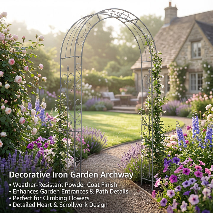 Heavy Metal Garden Arch Trellis