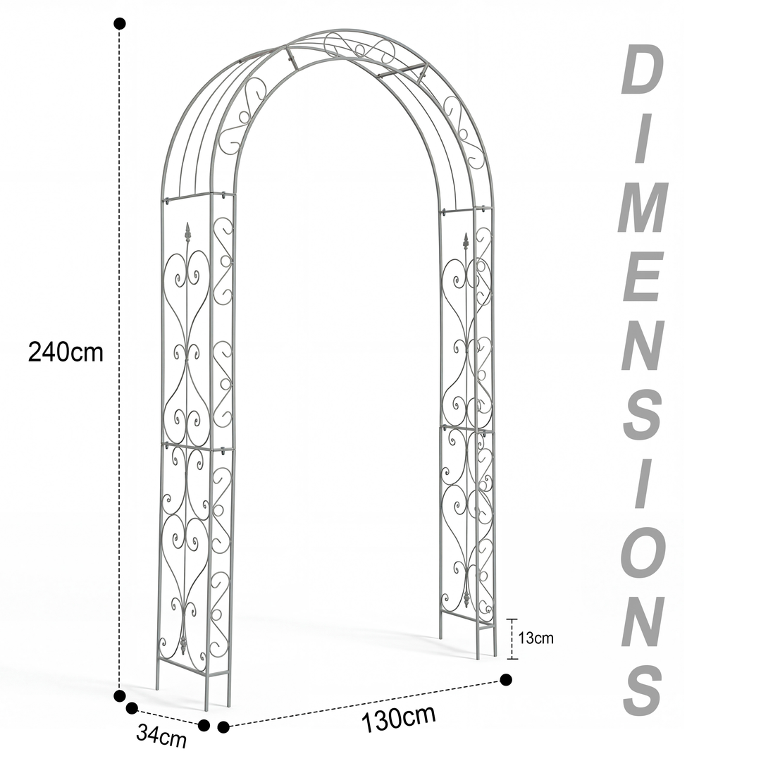 Heavy Metal Garden Arch Trellis