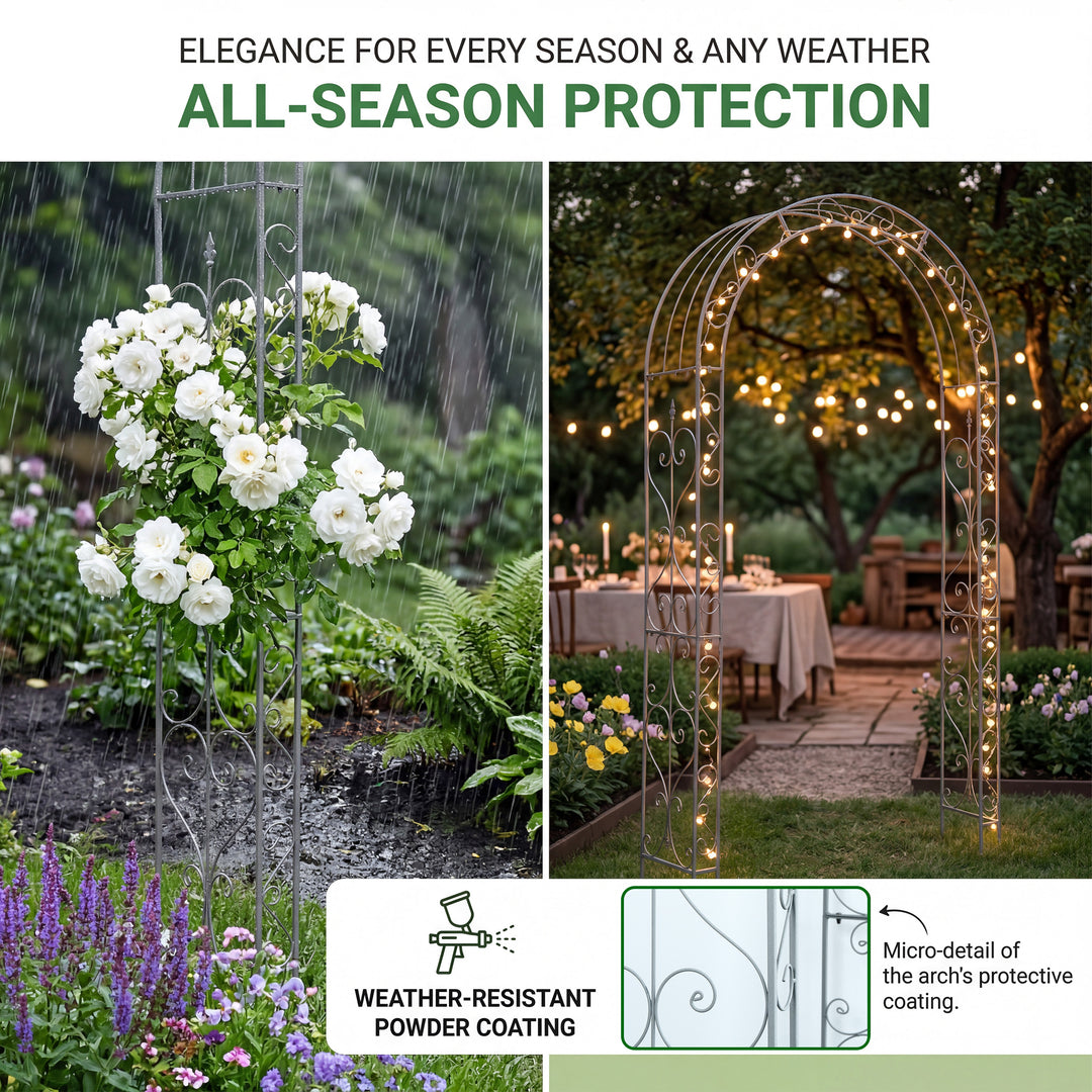 Heavy Metal Garden Arch Trellis
