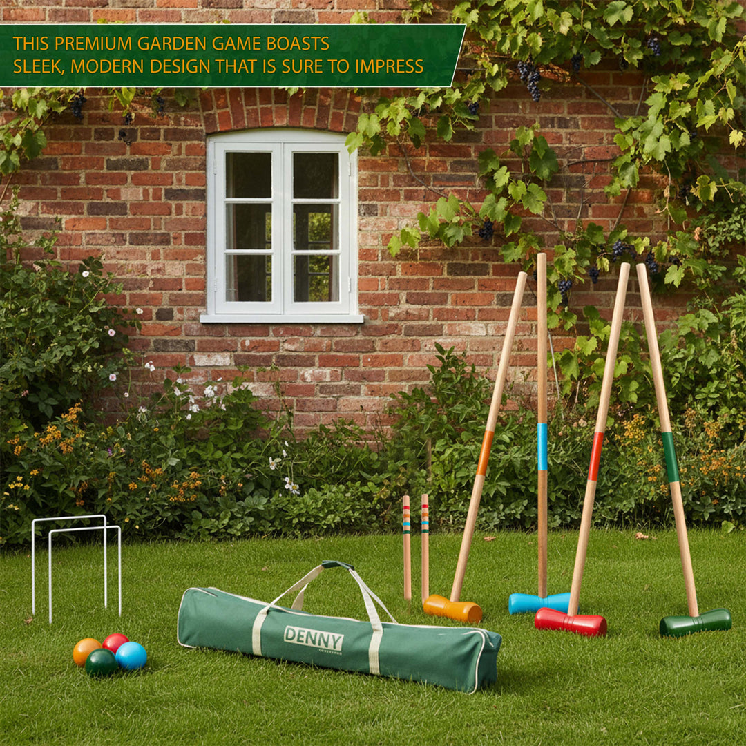 4 Player Full Size Croquet Set