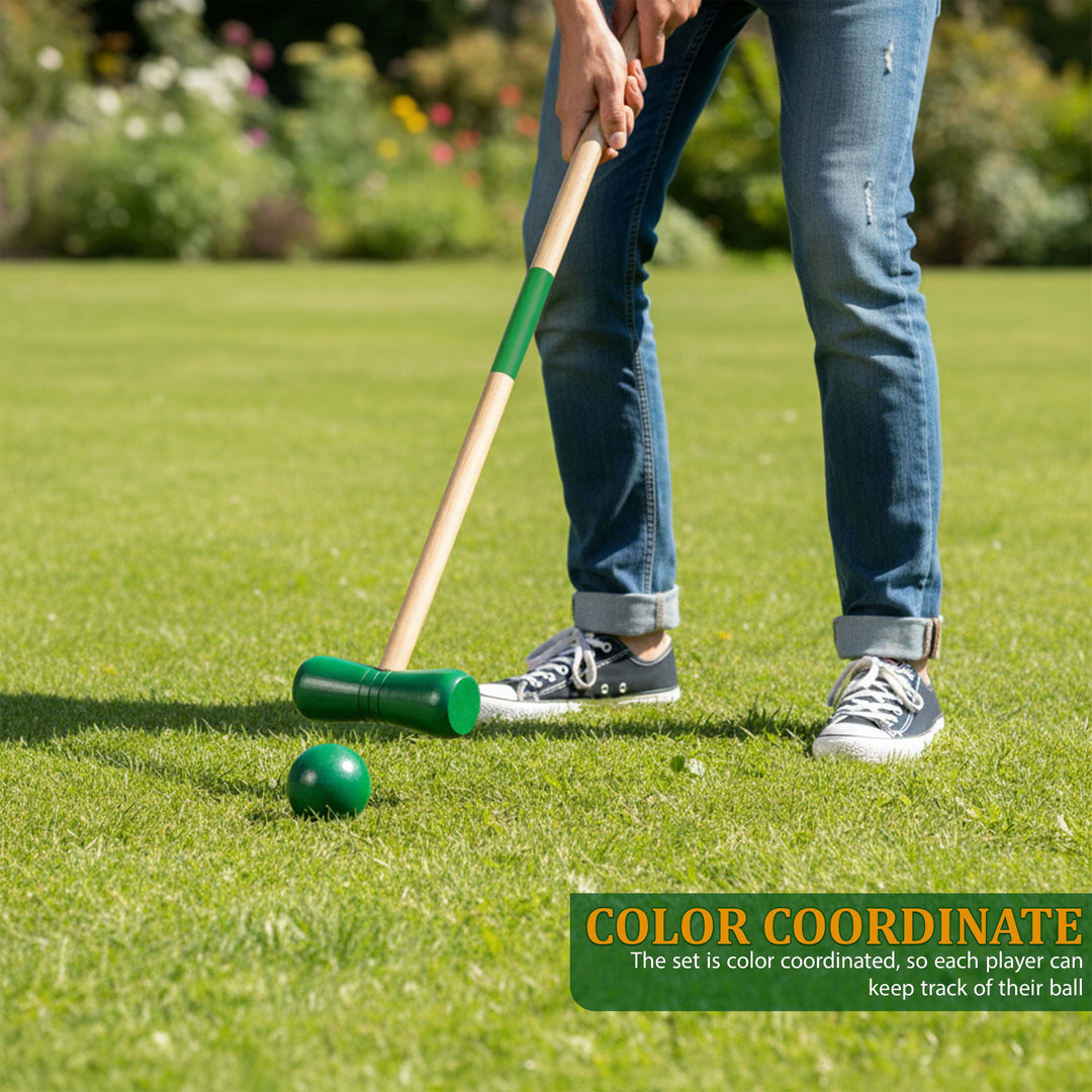 4 Player Full Size Croquet Set