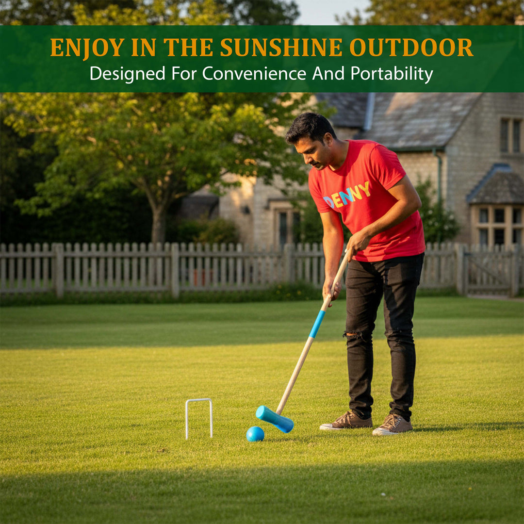 4 Player Full Size Croquet Set
