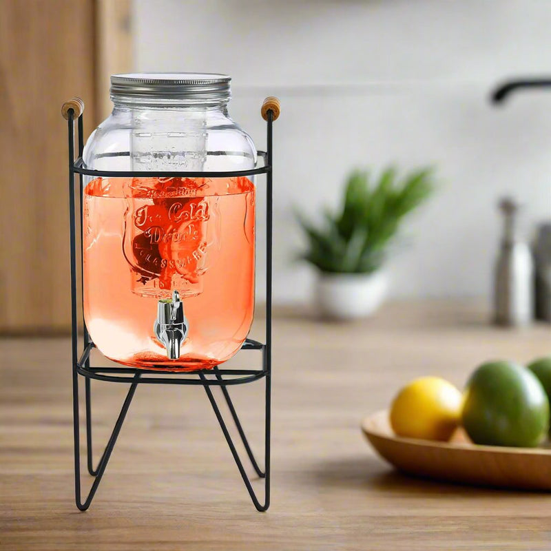 4L Glass Vintage Beverage Drinks Dispenser