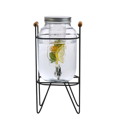 4L Glass Vintage Beverage Drinks Dispenser