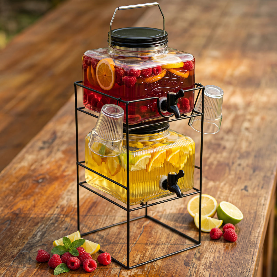 7L Glass Vintage Drinks Dispenser