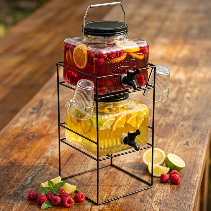 7L Glass Vintage Drinks Dispenser