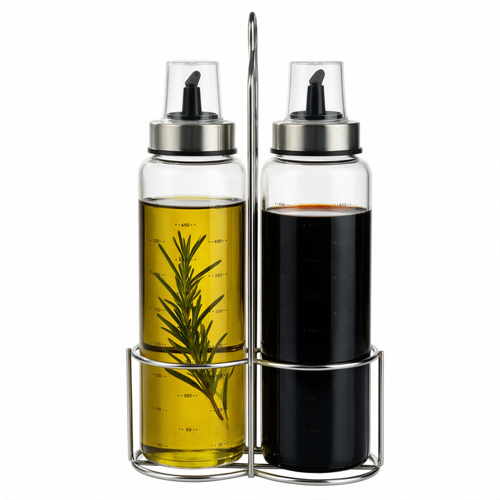 2Pcs Cooking Oil Bottles with Drizzlers