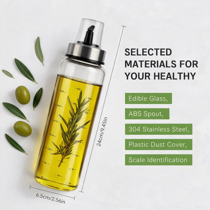 2Pcs Cooking Oil Bottles with Drizzlers