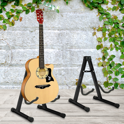 Foldable Music Guitar Stand (Black)