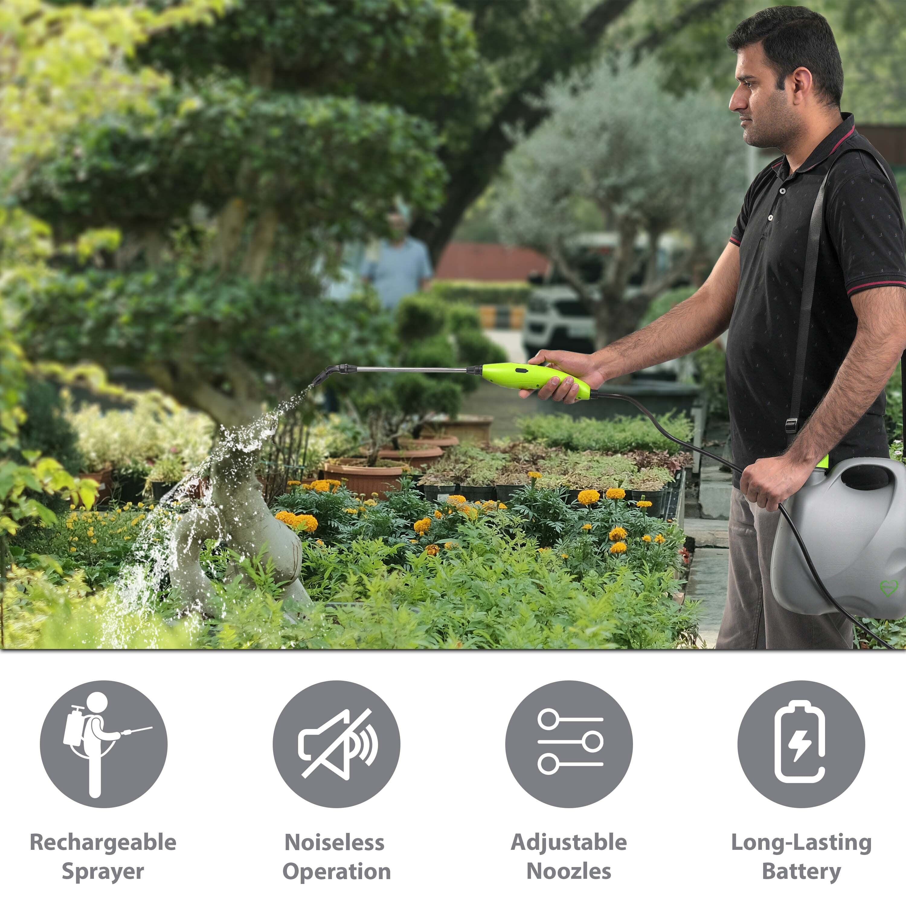 5L Electric Garden Sprayer with 3 Mist Nozzles – Denny Shop UK