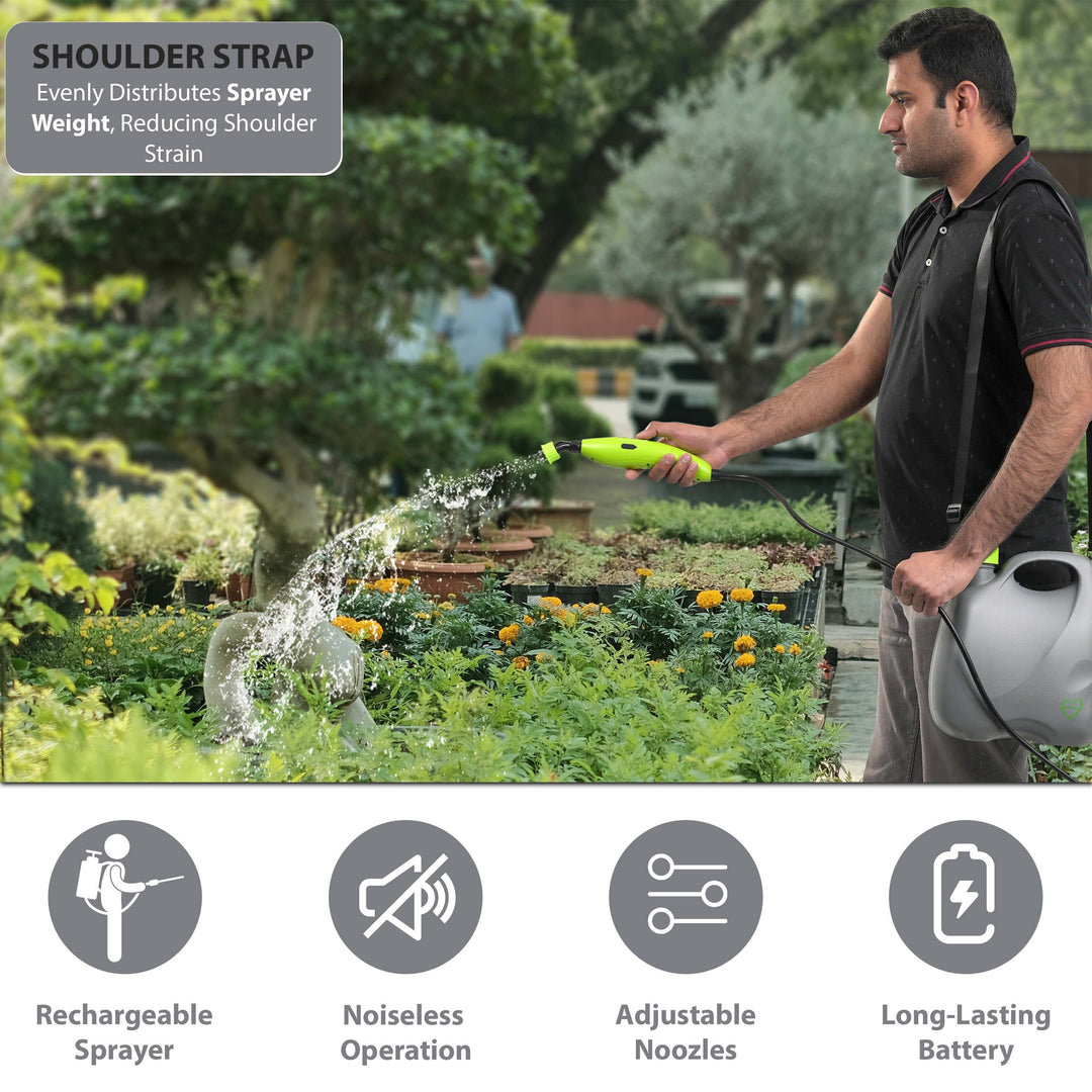 5L Electric Garden Sprayer with 3 Mist Nozzles