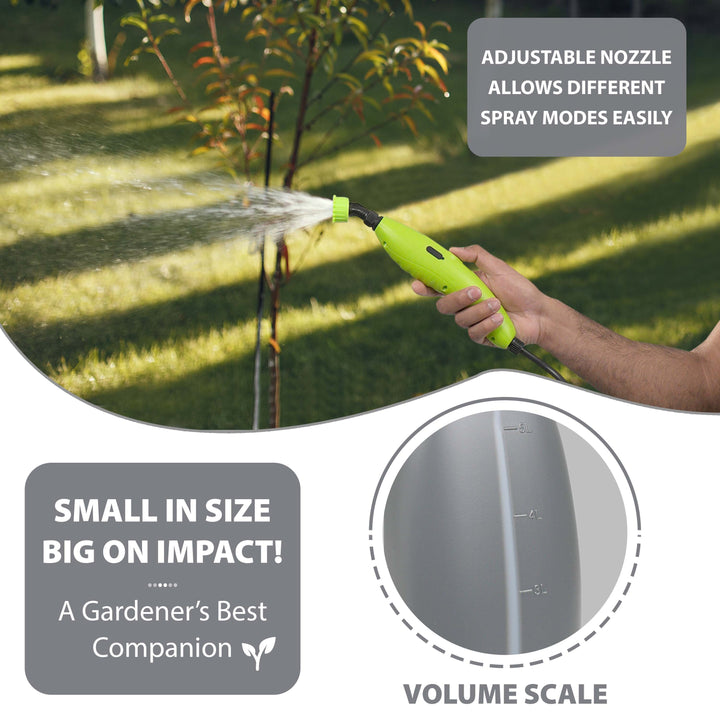 5L Electric Garden Sprayer with 3 Mist Nozzles