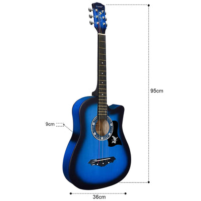 38" Full Size 6 String Acoustic Guitar