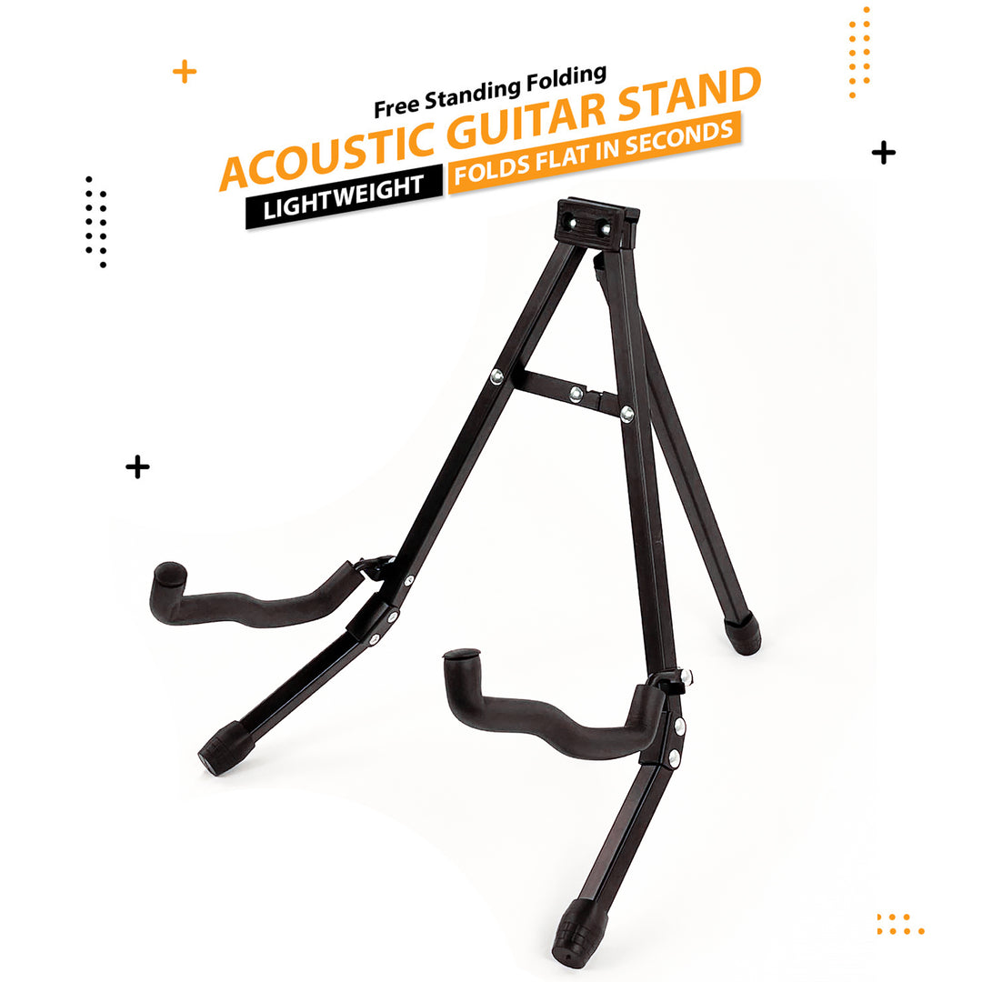 Foldable Music Guitar Stand (Black)