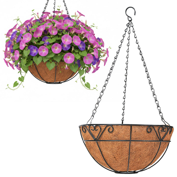 2x Hanging Baskets Garden Pot