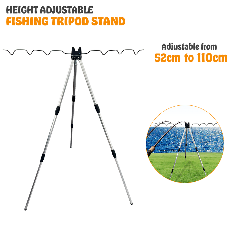 Folding Fishing Tripod Stand Rods