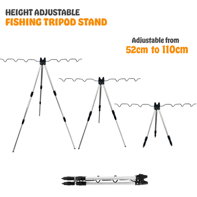 Folding Fishing Tripod Stand Rods