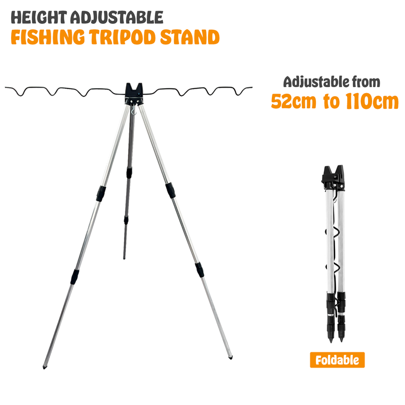 Folding Fishing Tripod Stand Rods