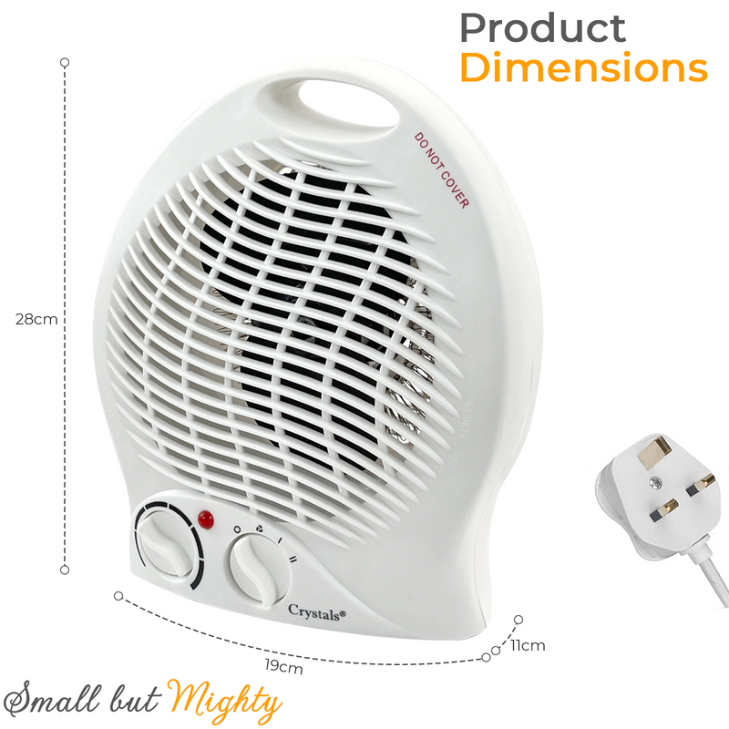 2KW Fan Heater Portable Silent & Energy Efficient