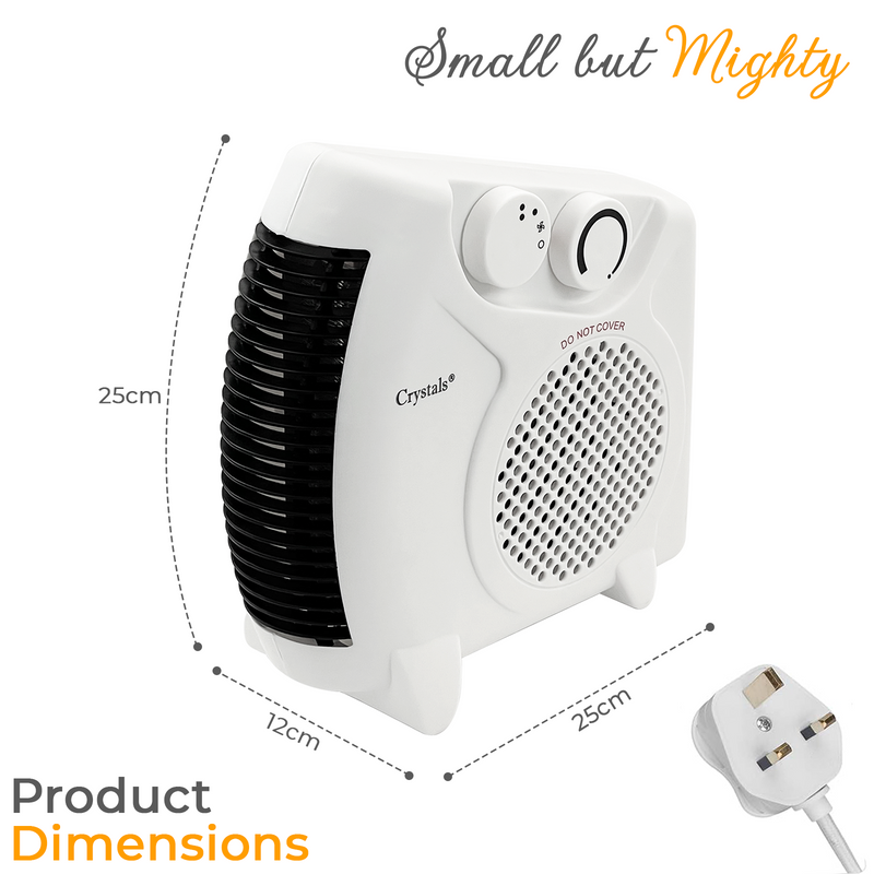 2kW Portable Electric Fan Heater