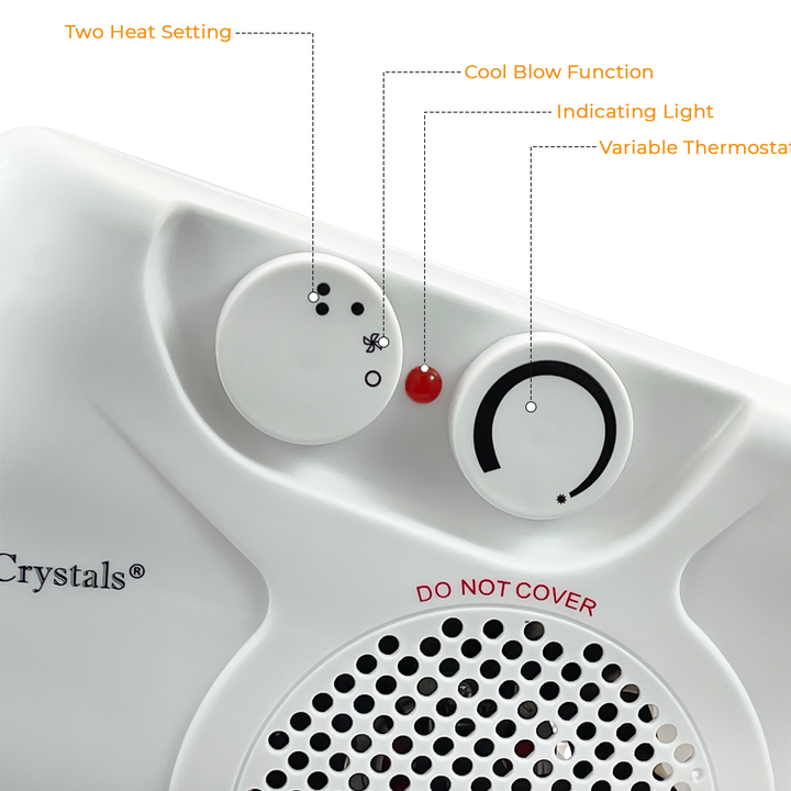 2kW Portable Electric Fan Heater