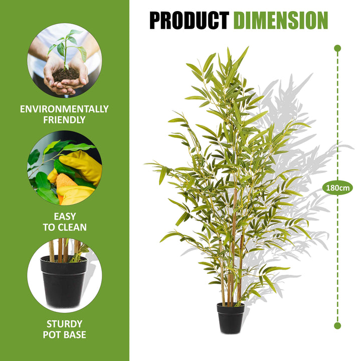 Arrow Bamboo 1.8M with 1107 Lush Leaves - Artificial Plant