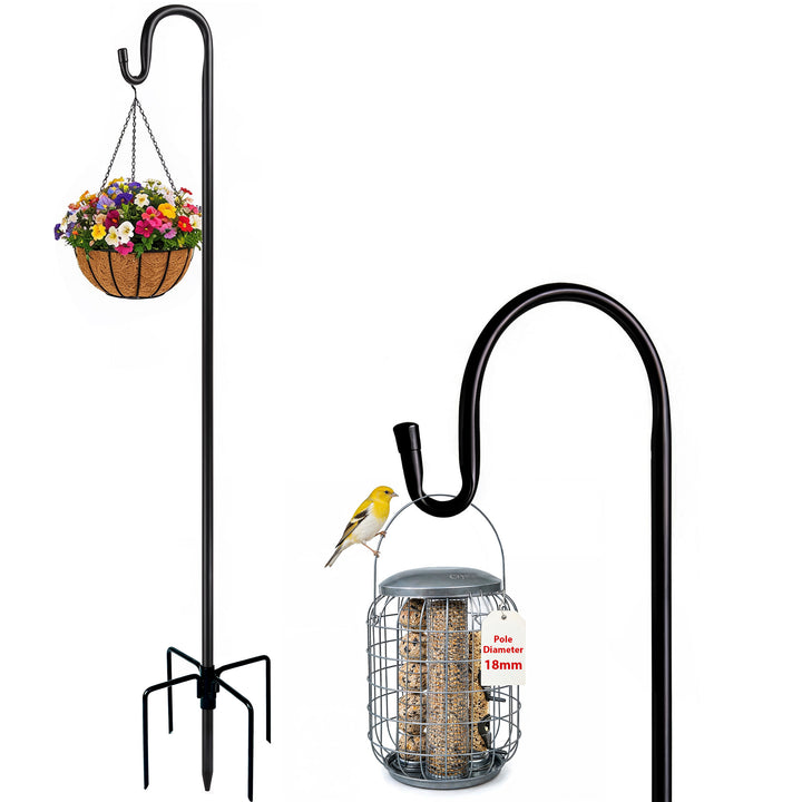 Bird Feeder Pole Tall Stake with 3 Height Settings